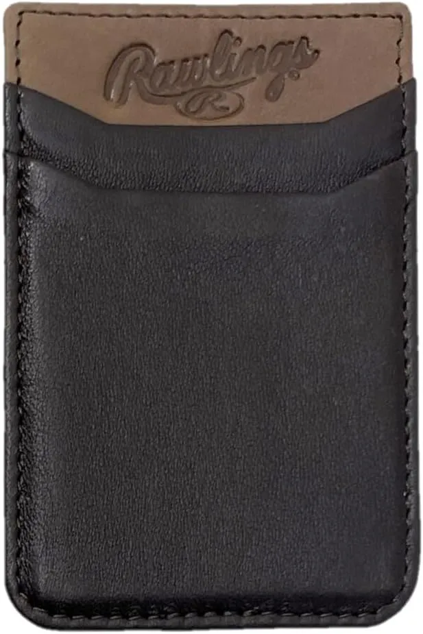 Rawlings | Leather Phone Card Holder | 3M Adhesive Back | 2.75" x 4" x .5" | Multiple Colors
