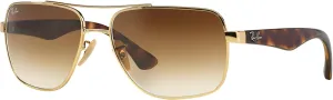 Ray-Ban Men's RB3483 Metal Square Sunglasses