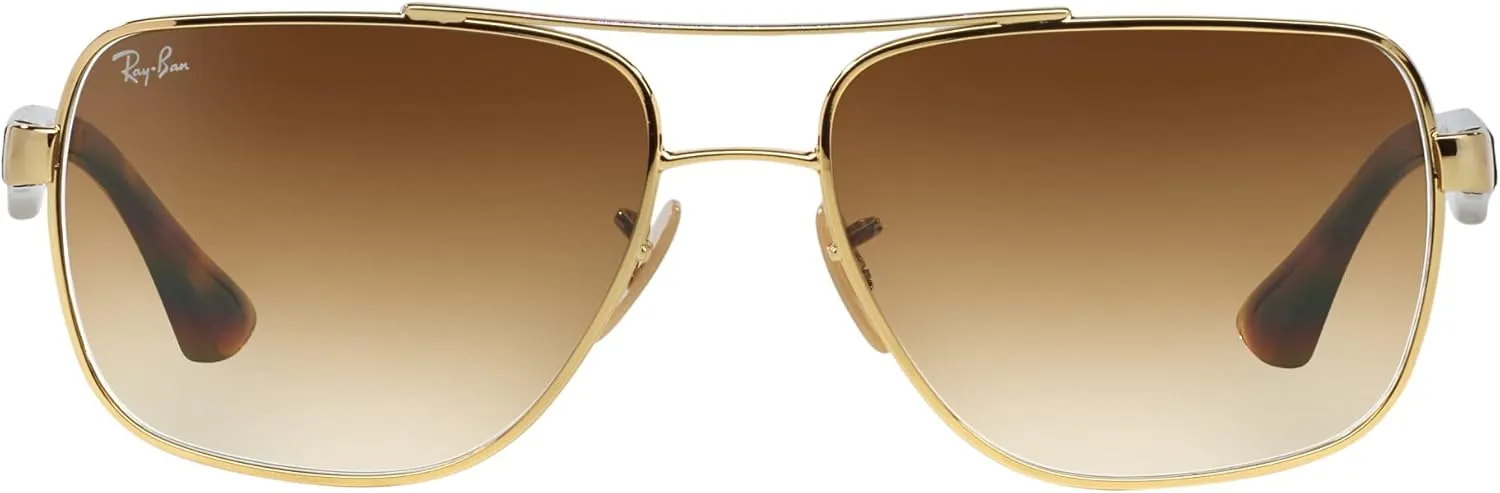 Ray-Ban Men's RB3483 Metal Square Sunglasses