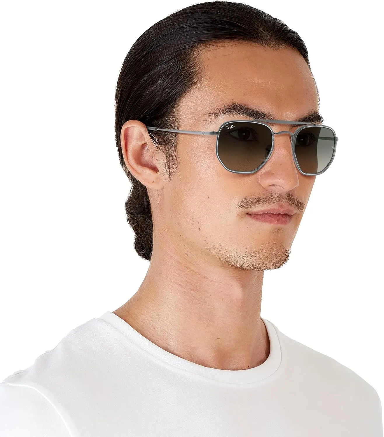 Ray-Ban RB3648M The Marshal II Hexagonal Sunglasses