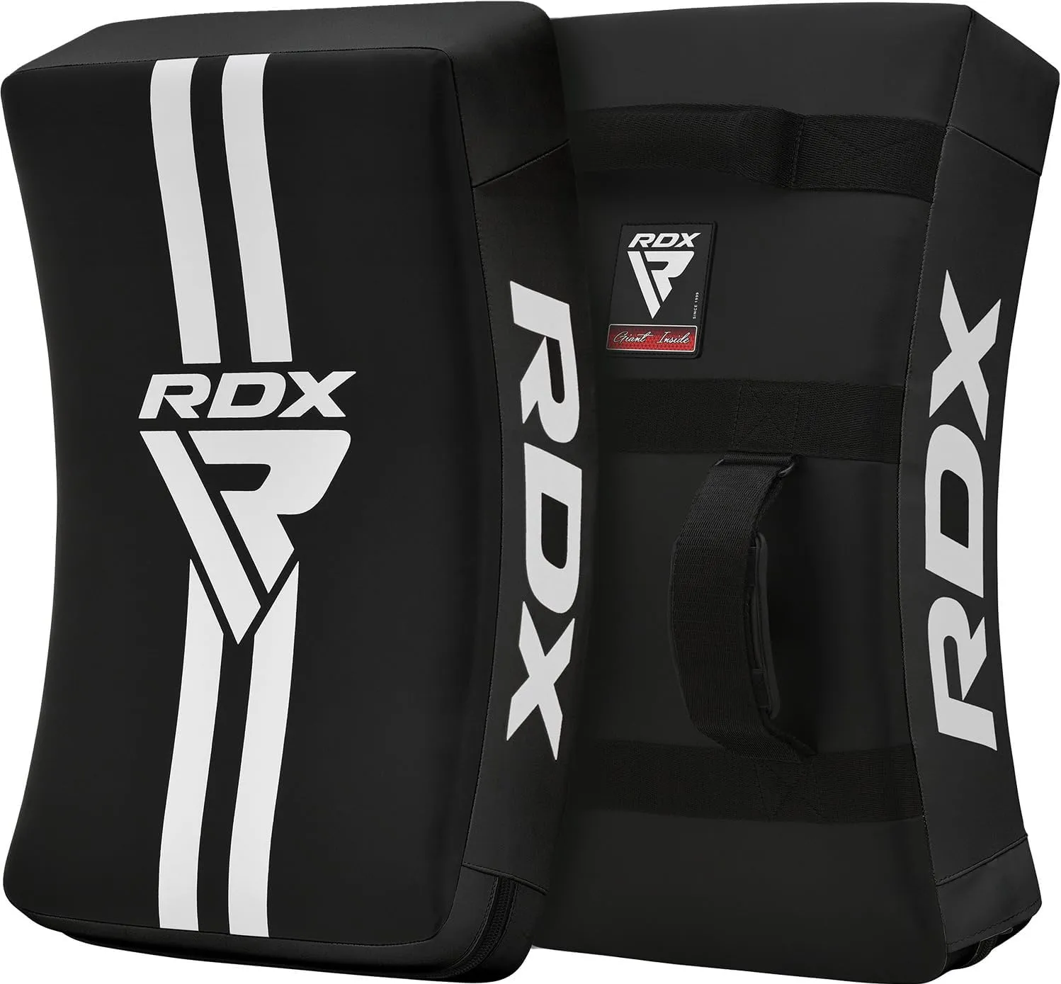 RDX Kick Shield Muay Thai Kickboxing, 60CM Large Heavy Curved Kicking Striking Body Pad, Punching Foot Target MMA Boxing Training, 3 Padded Handles, Martial Arts Karate TKD Taekwondo (ONE PAD ONLY)