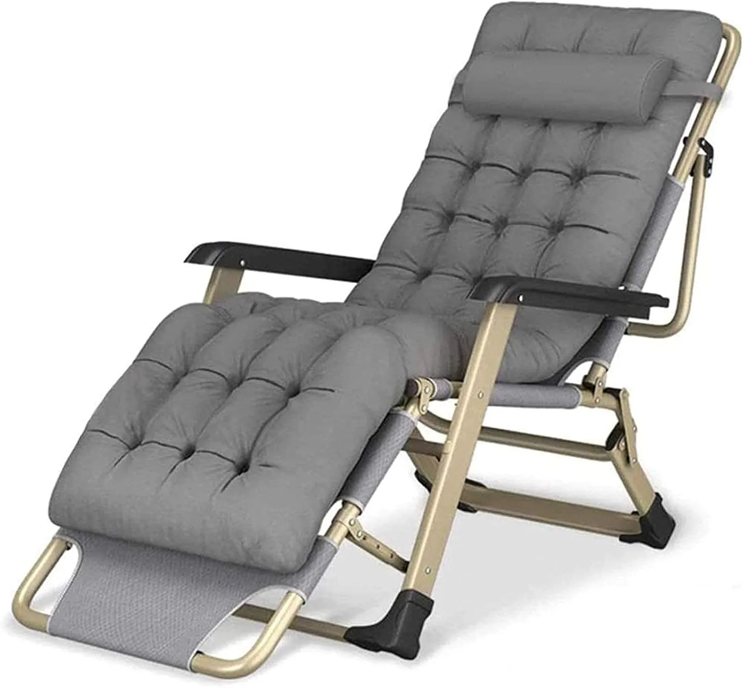 Reclining Chair Deck Chairs Zero Gravity Lounge ChairOversize XLFolding Lunch Break Recliner Vision