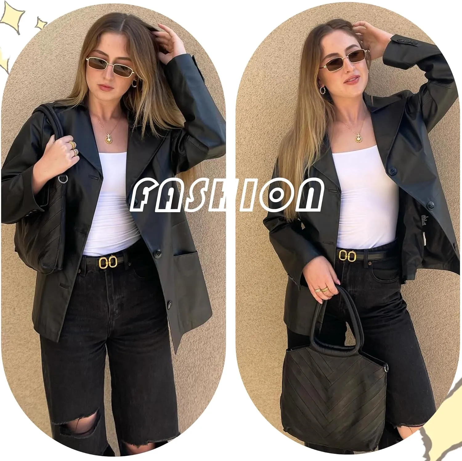 Rectangle Sunglasses for Women 90s Retro Small Narrow Square Frame UV400 Protection