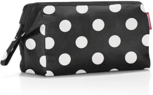 reisenthel travelcosmetic - Starke robuste und praktische Reisekosmetiktasche, Handschlaufe, wasserabweisendes Material, Dots White, One Size, Sport