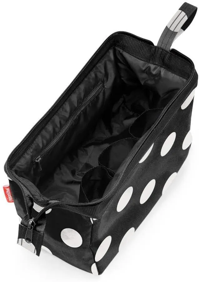 reisenthel travelcosmetic - Starke robuste und praktische Reisekosmetiktasche, Handschlaufe, wasserabweisendes Material, Dots White, One Size, Sport