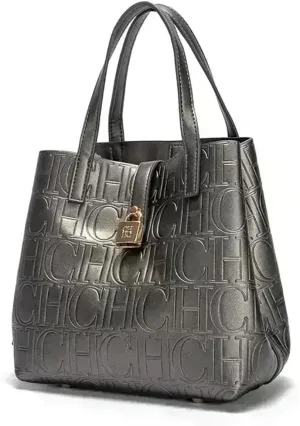 Rejolly Bucket Tote Bag for Women Top Handle Handbag Embossed PU Leather Classic Designer Purse