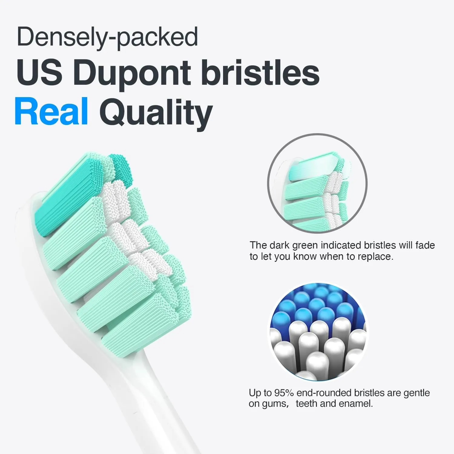 Replacement Toothbrush Heads for Philips Sonicare Replacement Heads C1,4100,G2,C2,Replacement Brush Head Compatible with Phillips Sonicare Electric Toothbrush C2,C1,4100,for Philips Sonic Care Brush