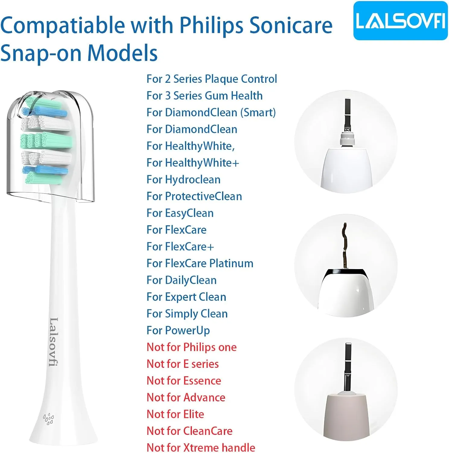 Replacement Toothbrush Heads for Philips Sonicare Replacement Heads, Electric Replacement Brush Head Compatible with Phillips Sonicare Electric Toothbrushs C2 4100, 12 PCS