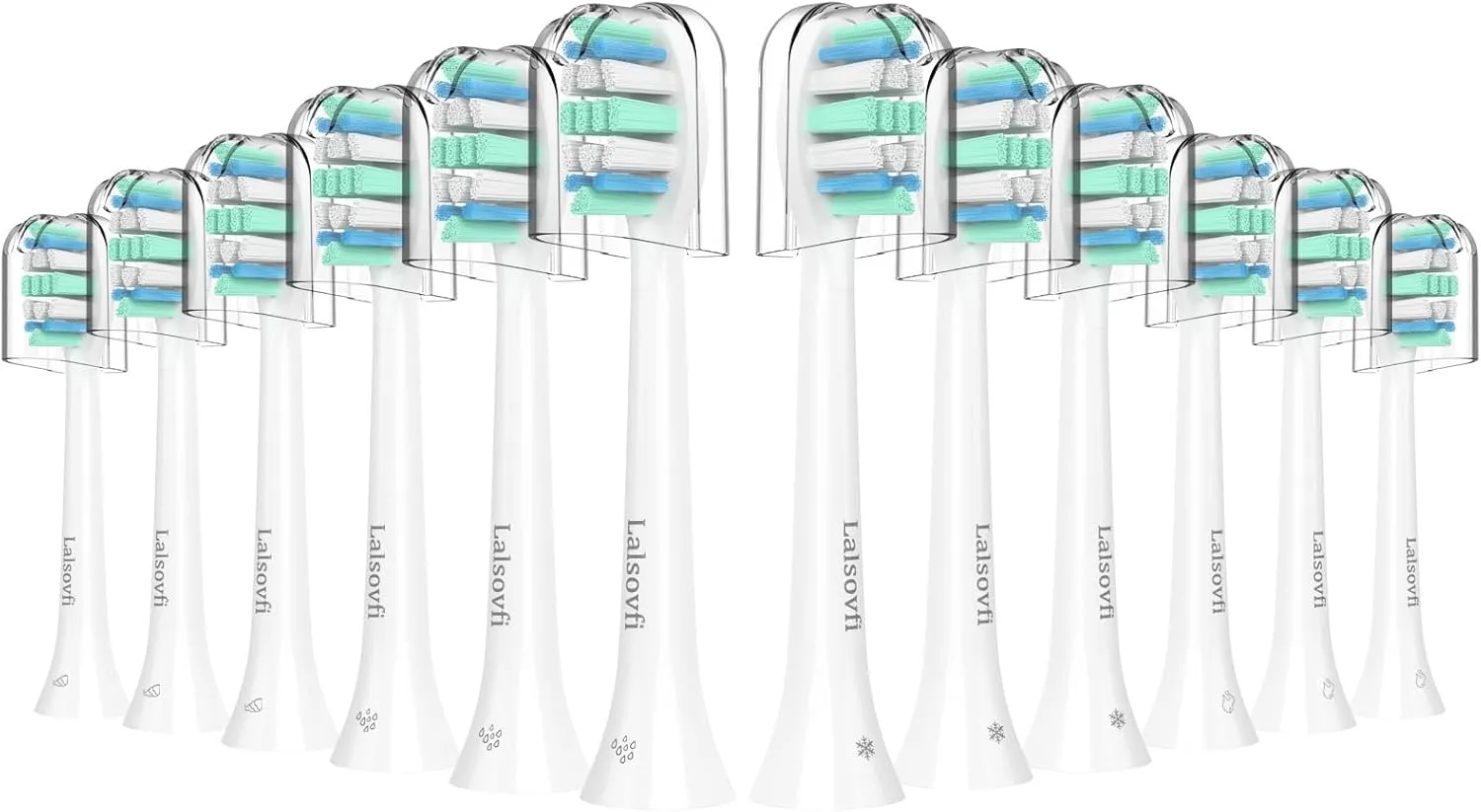 Replacement Toothbrush Heads for Philips Sonicare Replacement Heads, Electric Replacement Brush Head Compatible with Phillips Sonicare Electric Toothbrushs C2 4100, 12 PCS