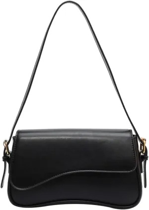 Retro Shoulder Bag for Women Trendy Versatile Tote Bags Small Sling Bags with Zipper Closure Pure Color Handbag