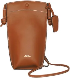 Rever Rubin Phone Crossbody Sling Bag, Leather, Fits Phone, Cards, Essentials