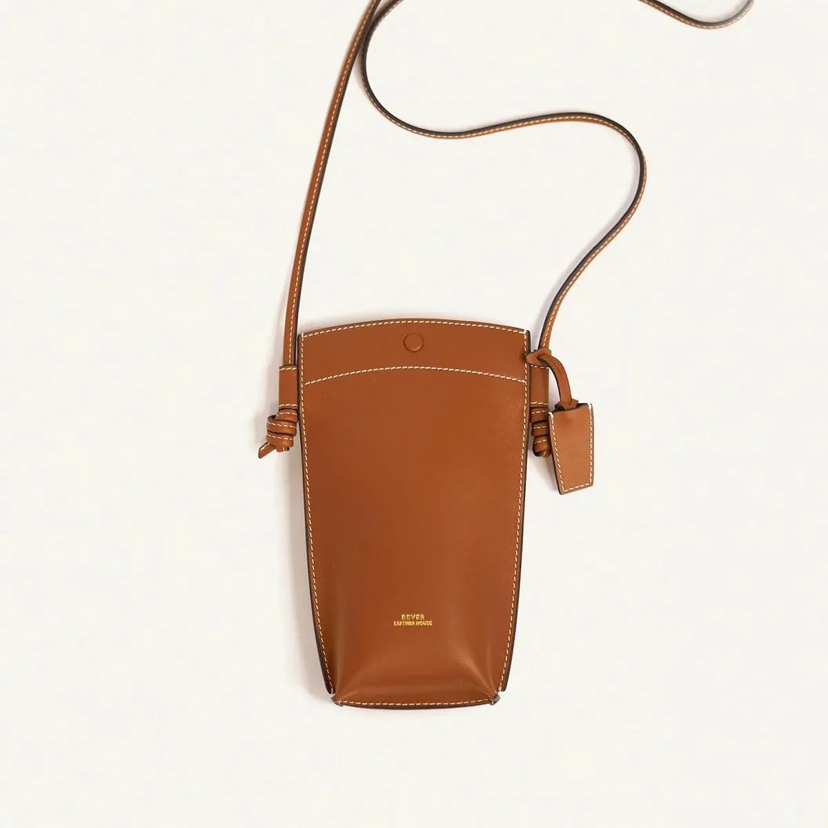 Rever Rubin Phone Crossbody Sling Bag, Leather, Fits Phone, Cards, Essentials