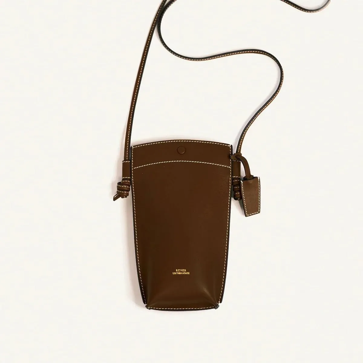 Rever Rubin Phone Crossbody Sling Bag, Leather, Fits Phone, Cards, Essentials