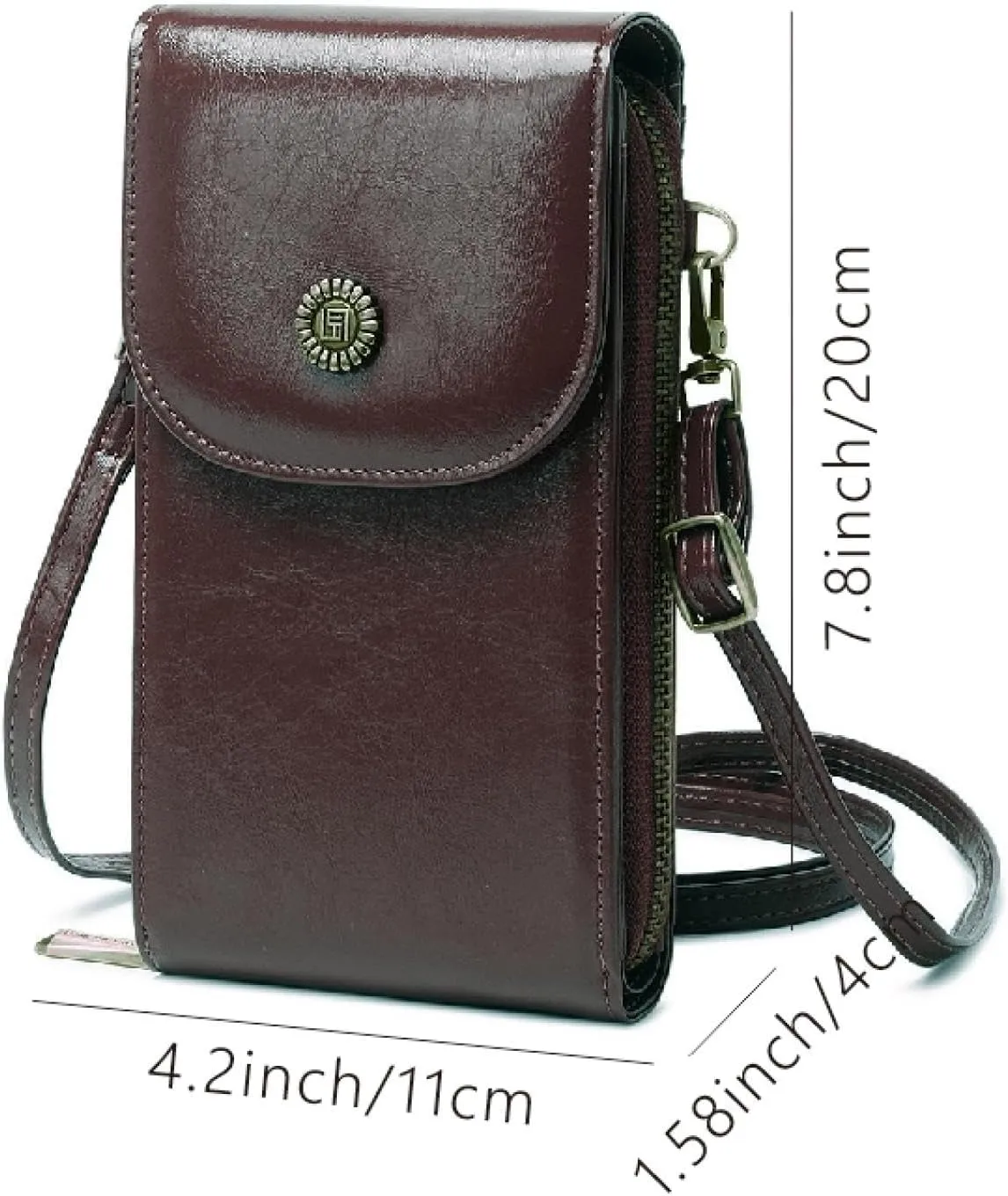 RFID anti magnetic women's phone bag PU leather phone bag versatile single shoulder crossbody bag