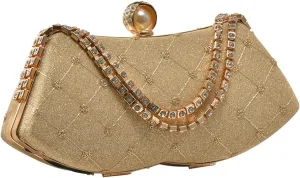 Rhinestone Evening Bag Sparkly Sequin Clutch Bag for Women Bridal Wedding Purse Glitter Shoulder Bag Crystal Handbag