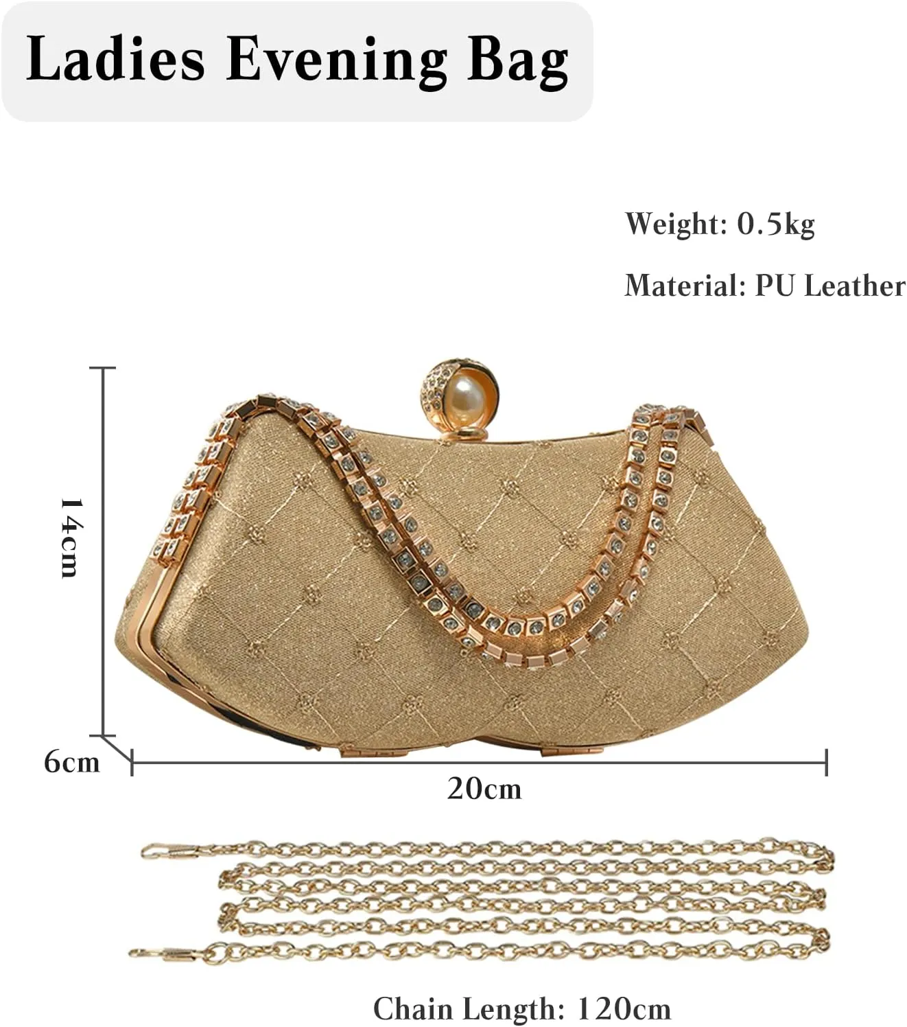 Rhinestone Evening Bag Sparkly Sequin Clutch Bag for Women Bridal Wedding Purse Glitter Shoulder Bag Crystal Handbag