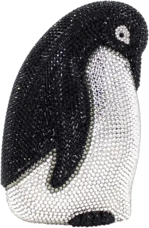 Rhinestone Penguin Evening Bags Sparkle Crystal Clutch Bling Animal Purse Lovely Party Wedding Handbag
