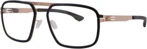 Rhodium Eyeglasses Men's Rose Gold/Black/Warm Grey Full Rim 54mm