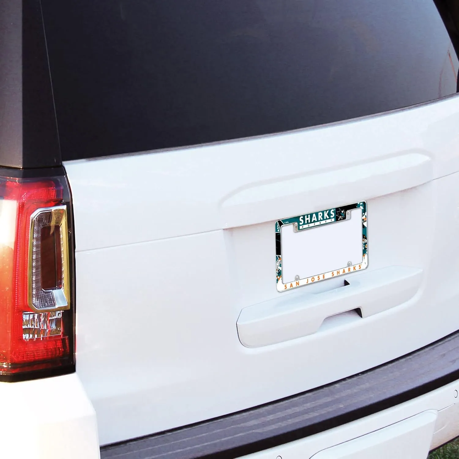 Rico Industries NFL Football Primary 12" x 6" Chrome All Over Automotive License Plate Frame for Car/Truck/SUV