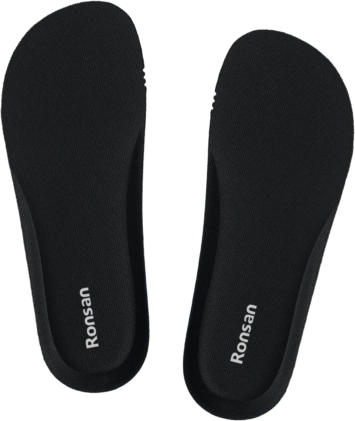 Ronsan Shoe Insoles of Clog Garden Shoes, Extra Wide Barefoot Shoe Inserts Pads for Nurse Shoes, Garden Work Sandals, Thin Replacement Insoles for Women 13 / Men Size 11, Black