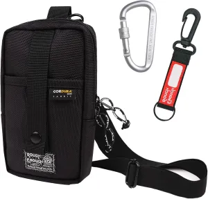 Rough Enough Man Purse Small Crossbody Bag for Men Cell Phone Shoulder Sling Tactical Pouch Black