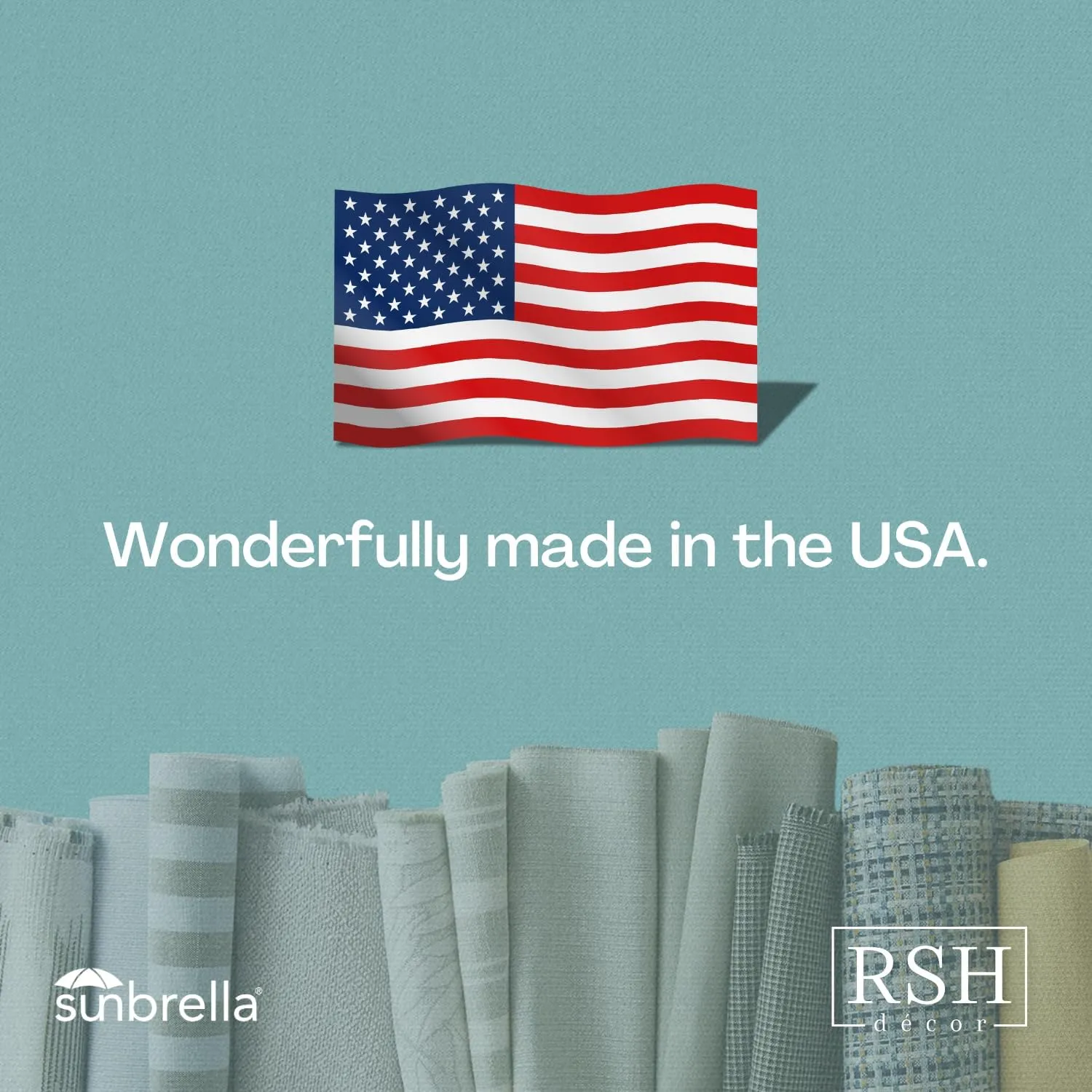 RSH DECOR: Sunbrella Foam Adirondack Chair Cushion | 48” x 20” x 2” | Sunbrella Performance Fabric | Water and Fade-Resistant | Outdoor Cushion for Patio Furniture | Canvas Aruba