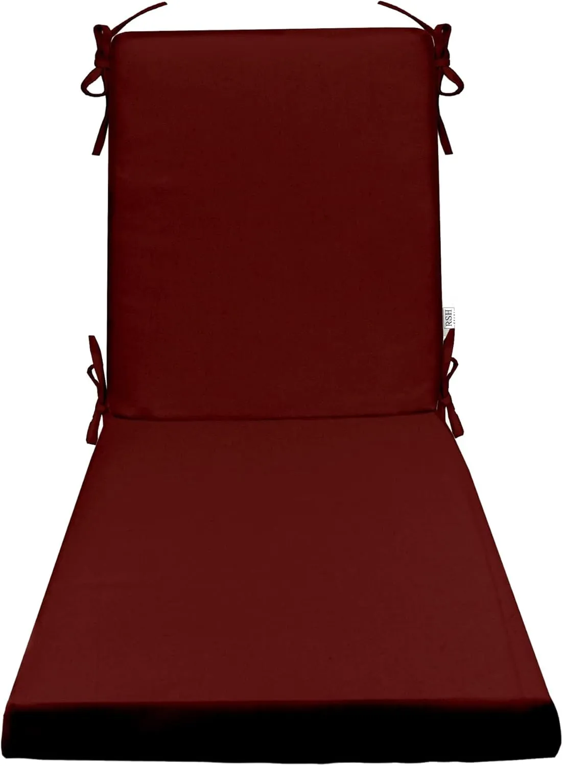 RSH DECOR: Sunbrella Foam Chaise Lounge Seat Cushion | 72” x 21” x 3” | Sunbrella Performance Fabric | Water and Fade-Resistant | Outdoor Chair Cushion for Patio Furniture | Canvas Burgundy