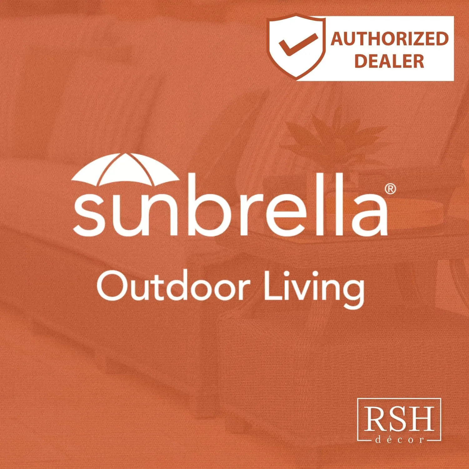RSH DECOR: Sunbrella Lumbar Throw Pillows Set of 2 | 20" x 12" | Water and Fade-Resistant Performance Fabric | Outdoor Pillow Covers with Down-Alternative Inserts | Astoria Sunset