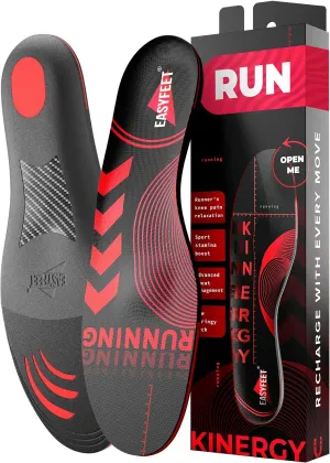 Running Athletic Shoe Insoles Men Women - Sport Insole - Shock Absorption Inserts - Walking Hiking Hockey Tennis Basketball - Orthotic Comfort Cushions Inserts Sneakers