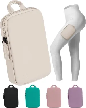 Running Phone Holder for Running Men and Women - Patented Hands-Free Thigh Running Bag for Phone, Travel and Gym Magnetic Leg Pouch Jogging Bag