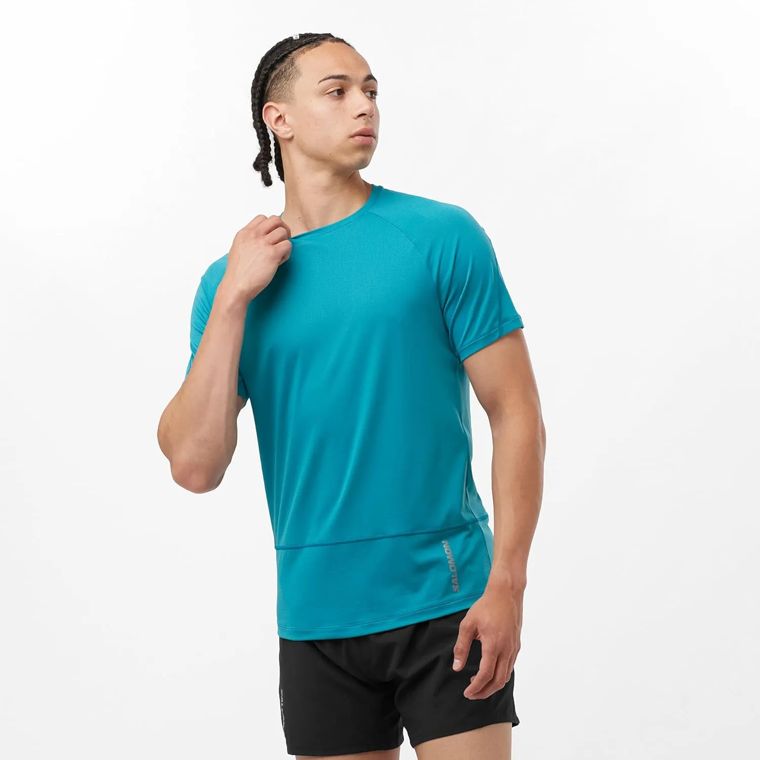 Salomon Men's Cross Run Ss Tee M-Citronelle-Sulphur S
