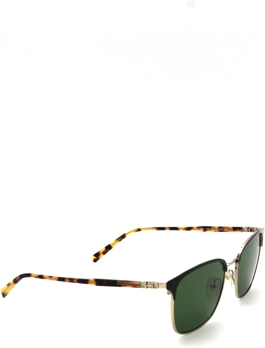 Salvatore Ferragamo SF180SM Black/Shiny Gold/Solid Green One Size