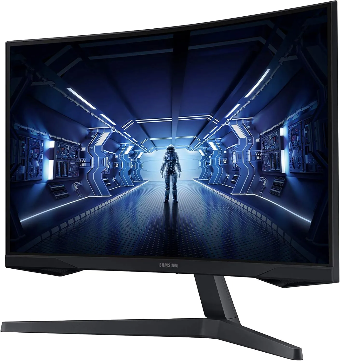 Samsung 34' Odyssey G5 Ultra-Wide Gaming Monitor with 1000R Curved Screen, 165Hz, 1ms, FreeSync Premium, Large Display, Eye Comfort, Multiple Ports, WQHD, LC34G55TWWNXZA, 2020, Black