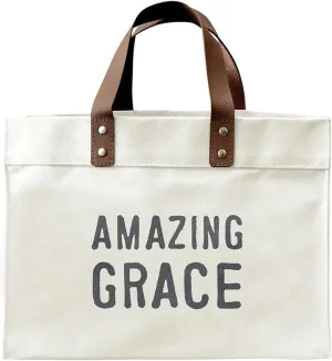 Santa Barbara Design Studio Tote Bag For Women Canvas Shoulder Bag with Genuine Leather Handles,