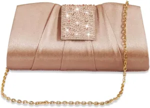 Satin Evening Clutch Purses for Women Formal Wedding Party Handbag Simple Classic Bags