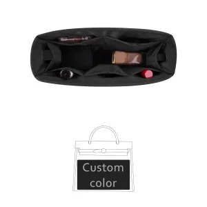Satin Purse Organizer for H Herbag 31 39, KINGS IN BAG Handbag Organizer Insert for Herbag, Silky Inner Bag for Woman Luxury Handbags, Large Bag Insert with Multiple Pockets (Custom)