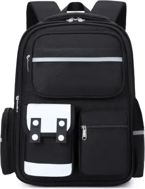 School Backpack for Girls and Boys College Bookbag Middle High School Bag Leisure Daypack for Women Black