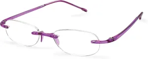 Scojo New York Gels Original Reading Glasses | 1.25x AMETHYST | Readers for Men & Women | Stylish, Scratch-Resistant Lenses