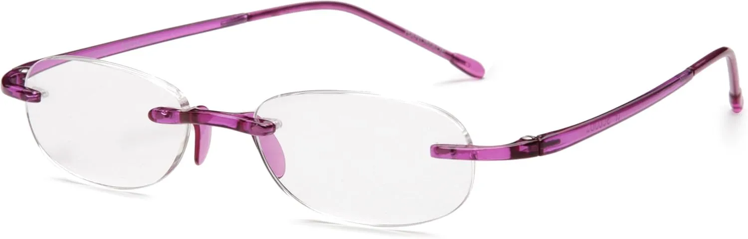 Scojo New York Gels Original Reading Glasses | 1.25x AMETHYST | Readers for Men & Women | Stylish, Scratch-Resistant Lenses