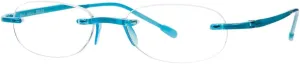 Scojo New York Gels Original Reading Glasses | 1.25x AQUA | Readers for Men & Women | Stylish, Scratch-Resistant Lenses