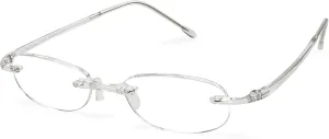Scojo New York Gels Original Reading Glasses | 2.5x CRYSTAL | Readers for Men & Women | Stylish, Scratch-Resistant Lenses