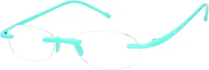 Scojo New York Gels Original Reading Glasses, Handmade Scratch Resistant Readers for Women and Men, Curacao - 1.25x
