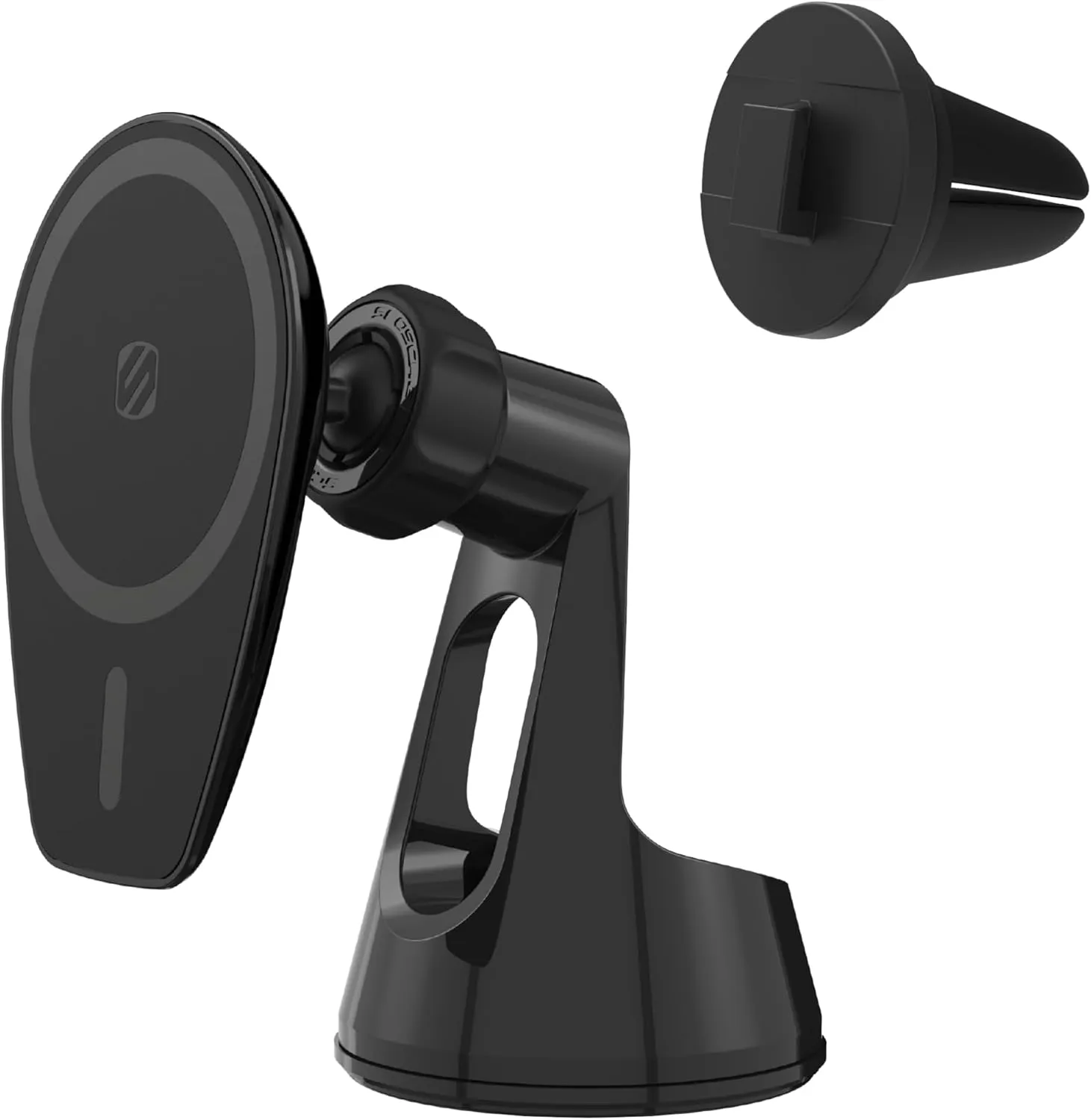 Scosche MPMSWDV iPhone MagSafe Car Mount, Magnetic Phone Holder for Car Dashboard/Windshield/Vent, Hands Free Cell Phone Holder for Car Compatible with iPhone 16/15/14/13/12 Series and Mag Safe Case