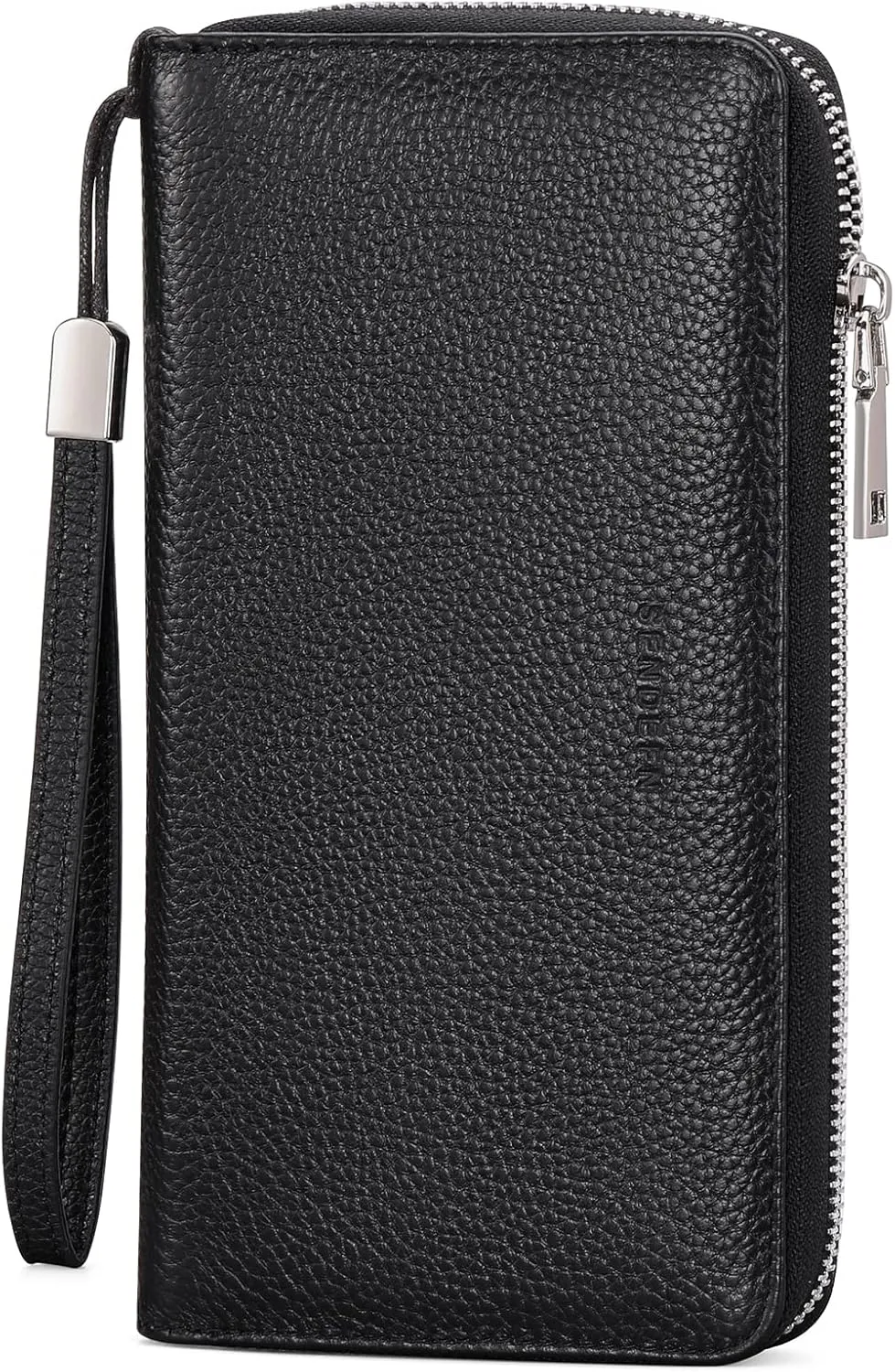 SENDEFN Leather Women's Wallets RFID Blocking Zip Around Large Capacity Long Credit Card Holder Wallet