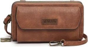 SENDEFN Small Crossbody Phone Purses for Women Vegan Leather Crossbody Bags Shoulder Handbags