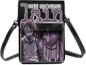 Serial Experiments Lain Wallet Phone Female Fashion Purse Adjustable Handba Crossbody Bags