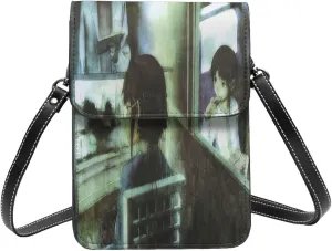 Serial Experiments Lain Wallet Phone Female Fashion Purse Adjustable Handba Crossbody Bags