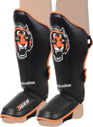 Shin Guards MMA Martial Arts, Muay Thai, Kickboxing, Leg Instep Protection Pads, Kicking, Sparring, Training Gear, Karate, Boxing, Taekwondo - Unisex (Medium/Large/Extra Large)