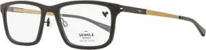 Shinola Flexon Temple Eyeglasses SH37000 001 Matte Black/Gold 55mm