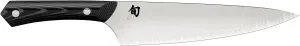 Shun Narukami 8" Chef’s Knife, Handcrafted Japanese Kitchen Knife for Professional and Home Chefs, Blue II Carbon Steel Core and San Mai Stainless Steel Cladding, Micarta Handle